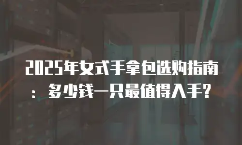 2025年女式手拿包选购指南：多少钱一只最值得入手？