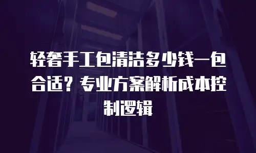 轻奢手工包清洁多少钱一包合适？专业方案解析成本控制逻辑