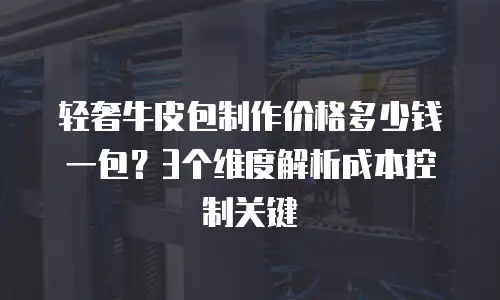 轻奢牛皮包制作价格多少钱一包？3个维度解析成本控制关键