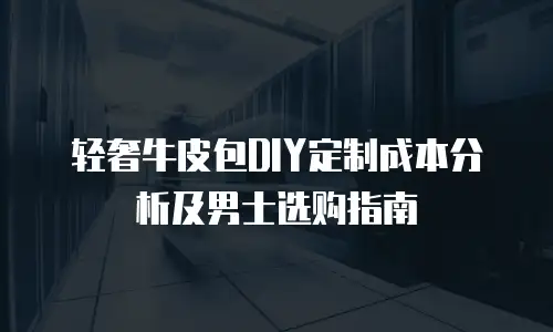 轻奢牛皮包DIY定制成本分析及男士选购指南