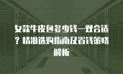 女款牛皮包多少钱一双合适？精准选购指南及省钱策略解析