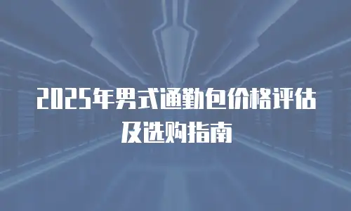 2025年男式通勤包价格评估及选购指南