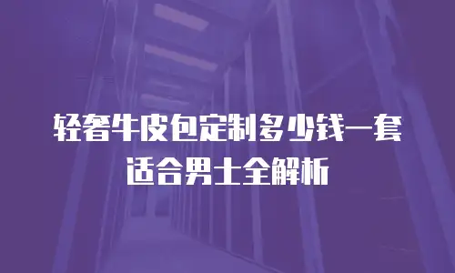 轻奢牛皮包定制多少钱一套适合男士全解析