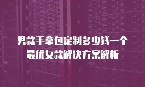 男款手拿包定制多少钱一个 最优女款解决方案解析