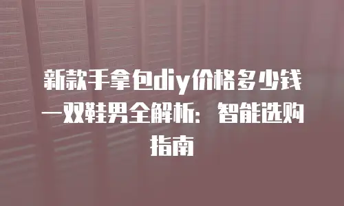 新款手拿包diy价格多少钱一双鞋男全解析：智能选购指南