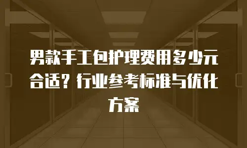 男款手工包护理费用多少元合适？行业参考标准与优化方案