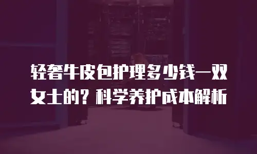 轻奢牛皮包护理多少钱一双女士的？科学养护成本解析