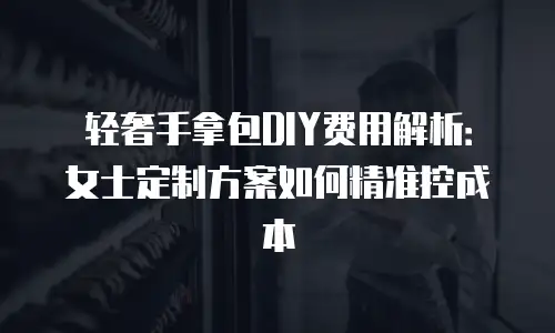 轻奢手拿包DIY费用解析：女士定制方案如何精准控成本