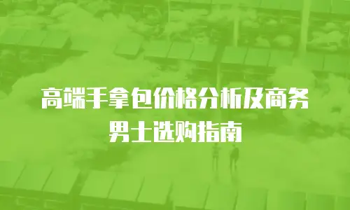 高端手拿包价格分析及商务男士选购指南