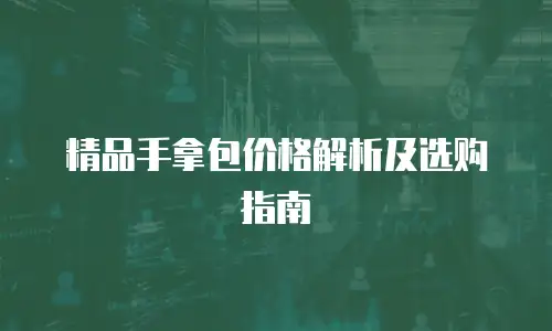精品手拿包价格解析及选购指南