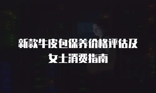 新款牛皮包保养价格评估及女士消费指南