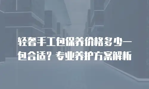 轻奢手工包保养价格多少一包合适？专业养护方案解析