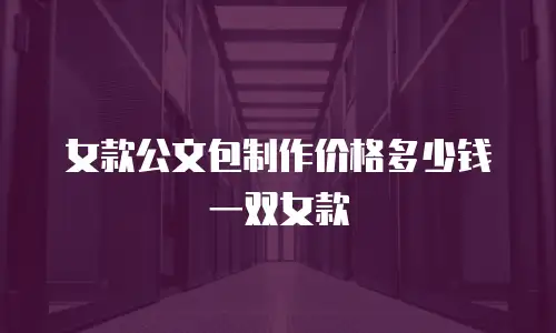 女款公文包制作价格多少钱一双女款
