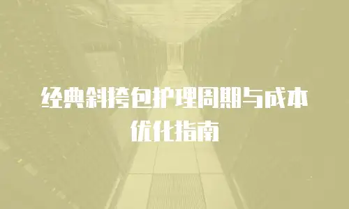 经典斜挎包护理周期与成本优化指南