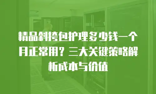 精品斜挎包护理多少钱一个月正常用？三大关键策略解析成本与价值