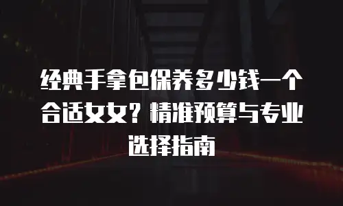 经典手拿包保养多少钱一个合适女女？精准预算与专业选择指南