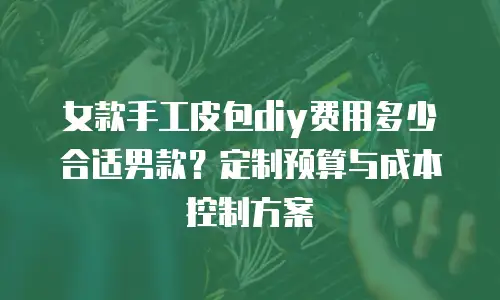 女款手工皮包diy费用多少合适男款？定制预算与成本控制方案