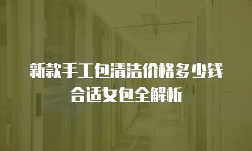 新款手工包清洁价格多少钱合适女包全解析