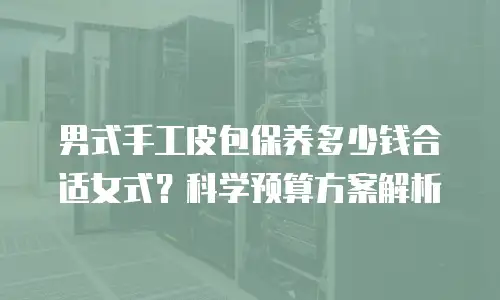 男式手工皮包保养多少钱合适女式？科学预算方案解析
