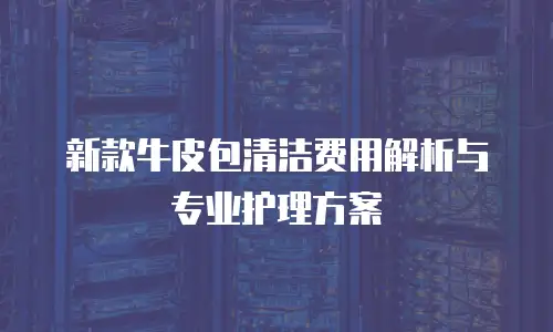 新款牛皮包清洁费用解析与专业护理方案