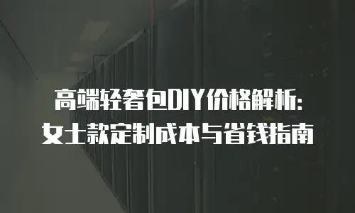 高端轻奢包DIY价格解析：女士款定制成本与省钱指南