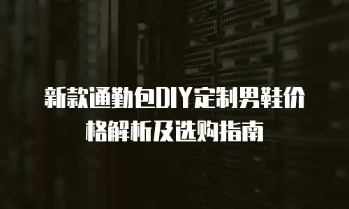 新款通勤包DIY定制男鞋价格解析及选购指南