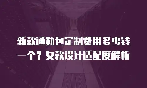新款通勤包定制费用多少钱一个？女款设计适配度解析