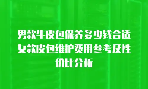 男款牛皮包保养多少钱合适 女款皮包维护费用参考及性价比分析
