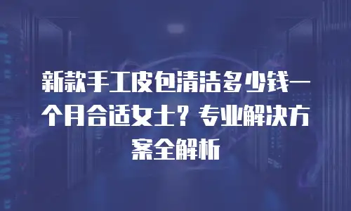 新款手工皮包清洁多少钱一个月合适女士？专业解决方案全解析
