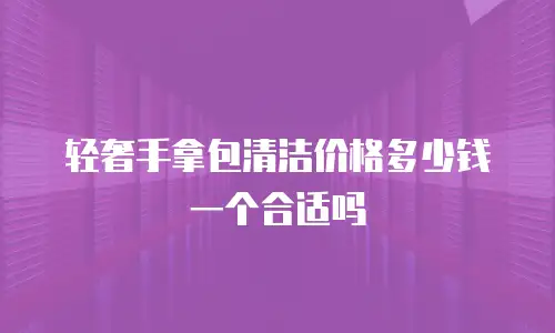 轻奢手拿包清洁价格多少钱一个合适吗