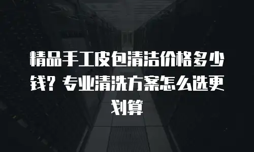 精品手工皮包清洁价格多少钱？专业清洗方案怎么选更划算