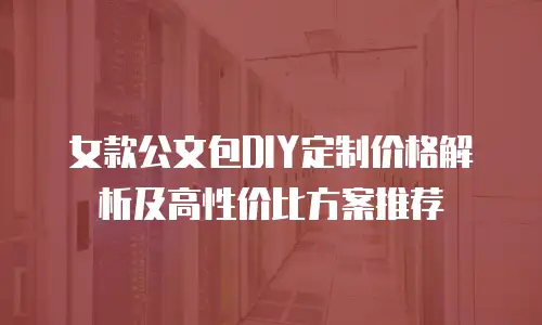 女款公文包DIY定制价格解析及高性价比方案推荐
