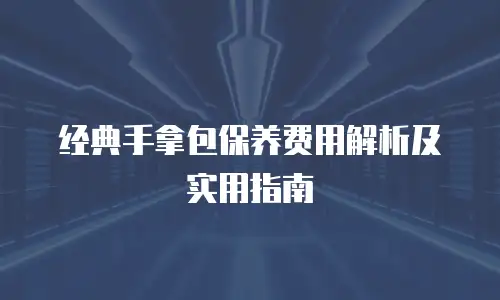 经典手拿包保养费用解析及实用指南