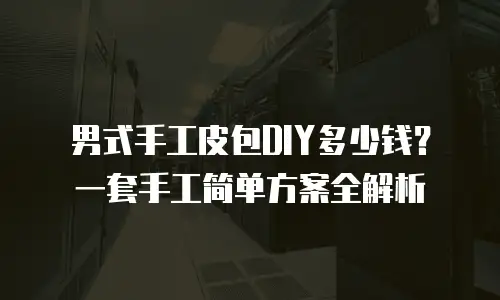 男式手工皮包DIY多少钱？一套手工简单方案全解析