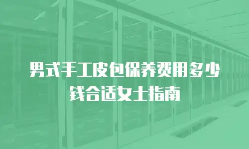 男式手工皮包保养费用多少钱合适女士指南