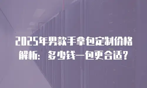 2025年男款手拿包定制价格解析：多少钱一包更合适？