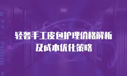 轻奢手工皮包护理价格解析及成本优化策略