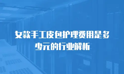 女款手工皮包护理费用是多少元的行业解析