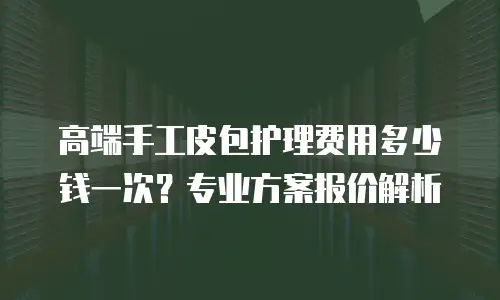 高端手工皮包护理费用多少钱一次？专业方案报价解析