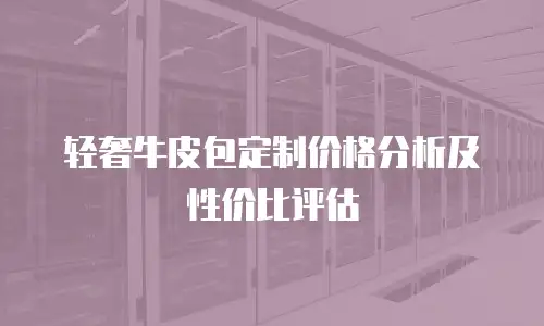 轻奢牛皮包定制价格分析及性价比评估