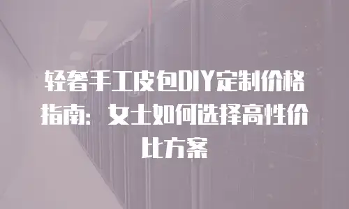 轻奢手工皮包DIY定制价格指南：女士如何选择高性价比方案
