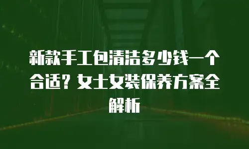 新款手工包清洁多少钱一个合适？女士女装保养方案全解析