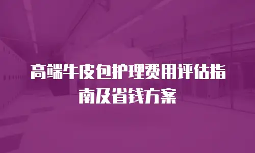 高端牛皮包护理费用评估指南及省钱方案