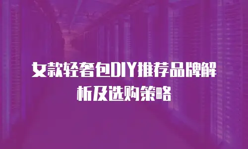 女款轻奢包DIY推荐品牌解析及选购策略