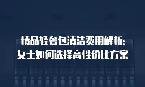 精品轻奢包清洁费用解析：女士如何选择高性价比方案