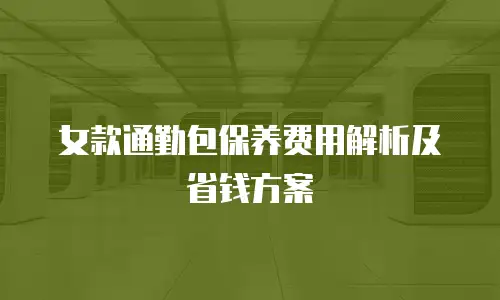 女款通勤包保养费用解析及省钱方案