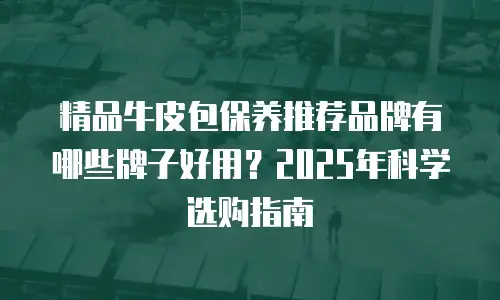 精品牛皮包保养推荐品牌有哪些牌子好用？2025年科学选购指南