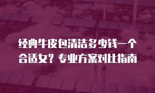 经典牛皮包清洁多少钱一个合适女？专业方案对比指南