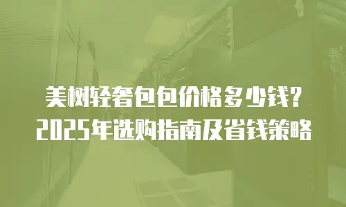 美树轻奢包包价格多少钱？2025年选购指南及省钱策略