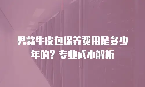 男款牛皮包保养费用是多少年的？专业成本解析
